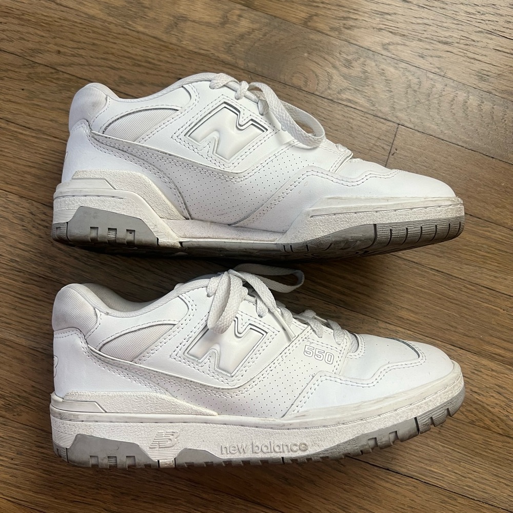 New Balance White 550 Sneakers